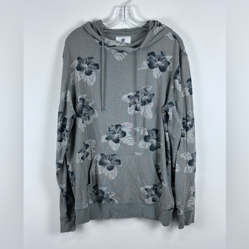 Unisex Floral Hoodie w/ Front Pouch Pocket